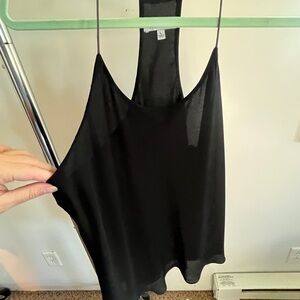 Naked Zebra Black Camisole Top